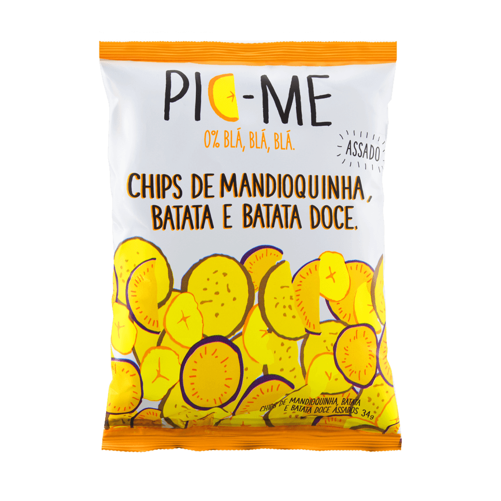 Chips Assado Mandioquinha 34g Pic-Me