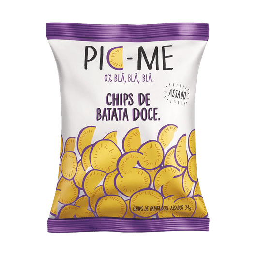 Chips Assado Batata Doce 34g Pic-Me