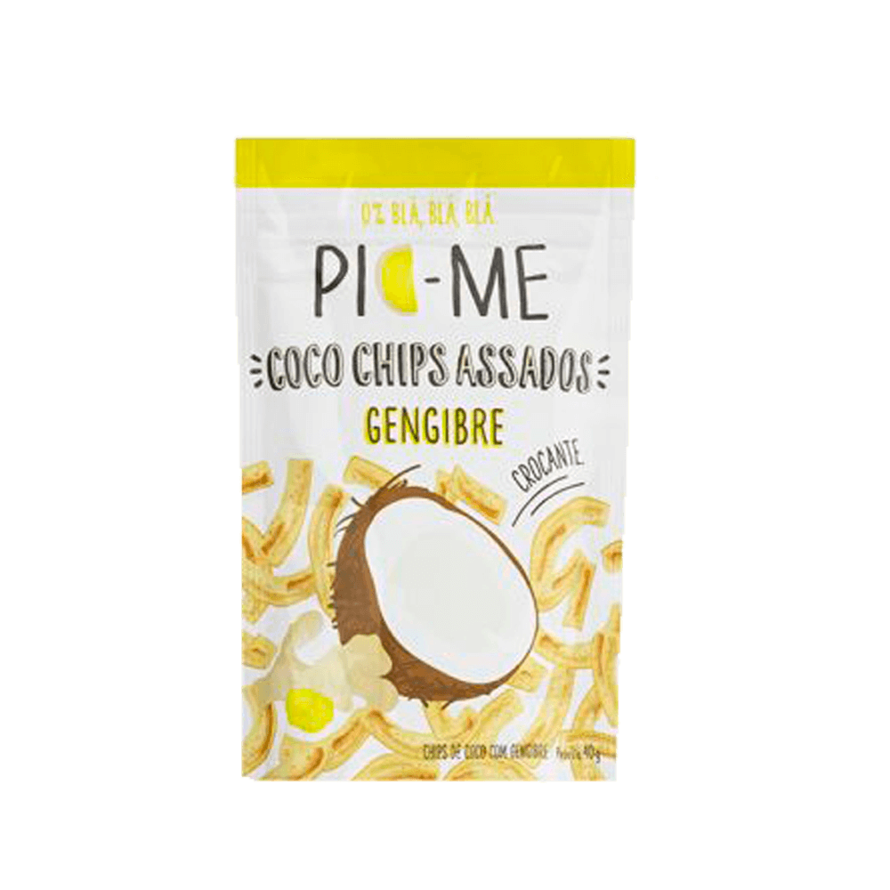 Chips de Coco Assado com Gengibre 40g Pic-Me