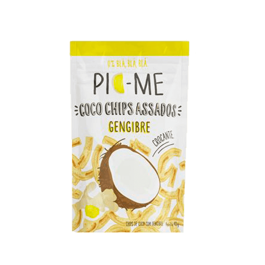 Chips de Coco Assado com Gengibre 40g Pic-Me