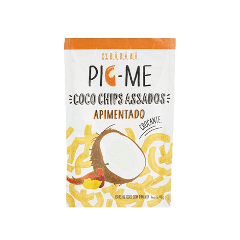 Chips de Coco Assado Apimentado 40g Pic-Me