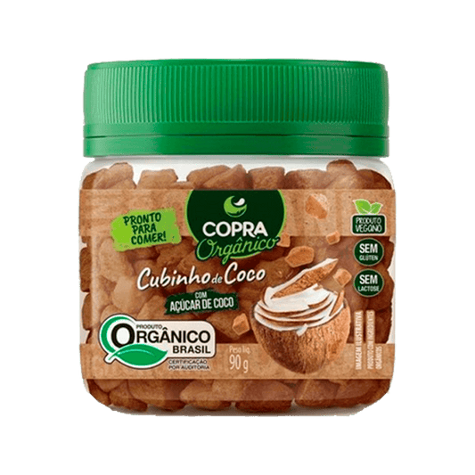 Cubinhos de Coco com Açúcar de Coco 90g Copra