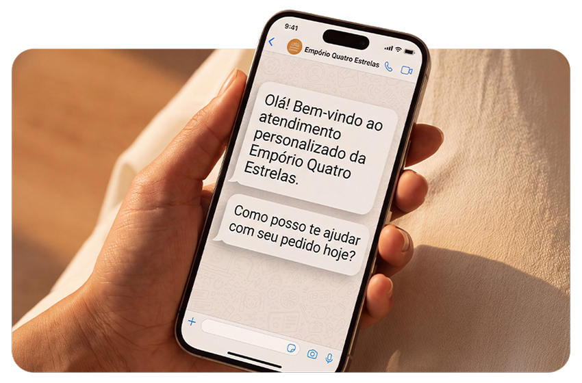 Atendimento personalizado pelo WhatsApp