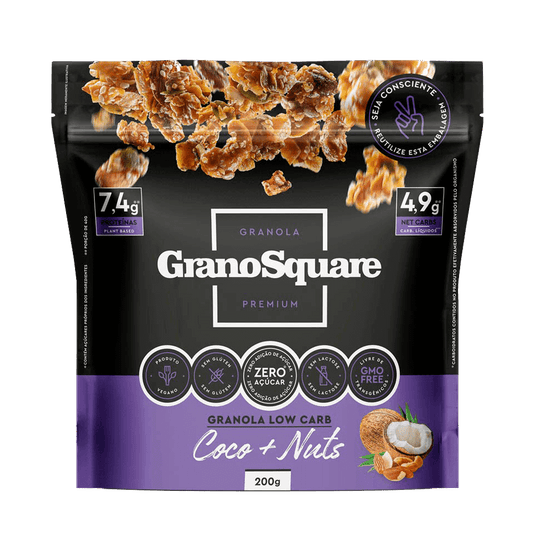 Granola Low Carb Coco + Nuts 200g Grano Square