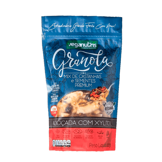 Granola Mix de Castanhas e Sementes Premium 210g Veganutris