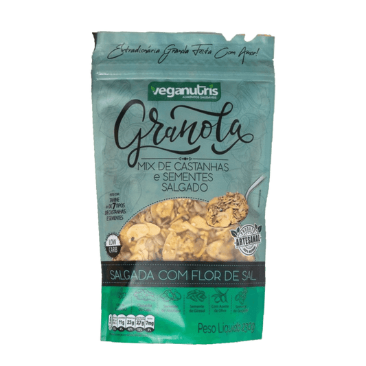 Granola Salgada Mix de Castanhas e Sementes 230g Veganutris