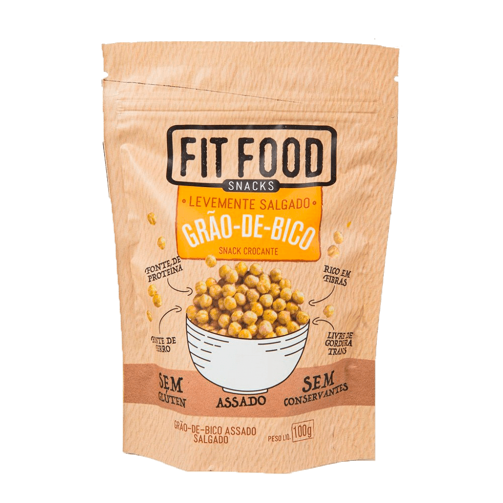 Snacks Grão de Bico Levemente Salgado 100g Fit Food