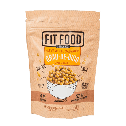 Snacks Grão de Bico Levemente Salgado 100g Fit Food