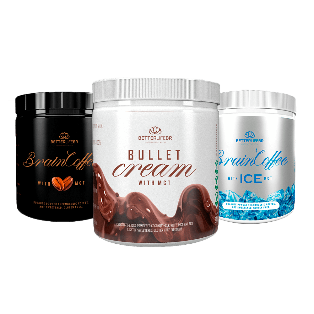Combo 1 BetterLife 1 Brain Coffee + 1 Bullet Cream + 1 Brain Coffee Ice