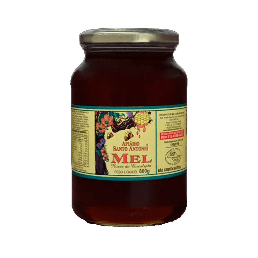 Mel Flores de Eucalipto 800g Apiário Santo Antonio