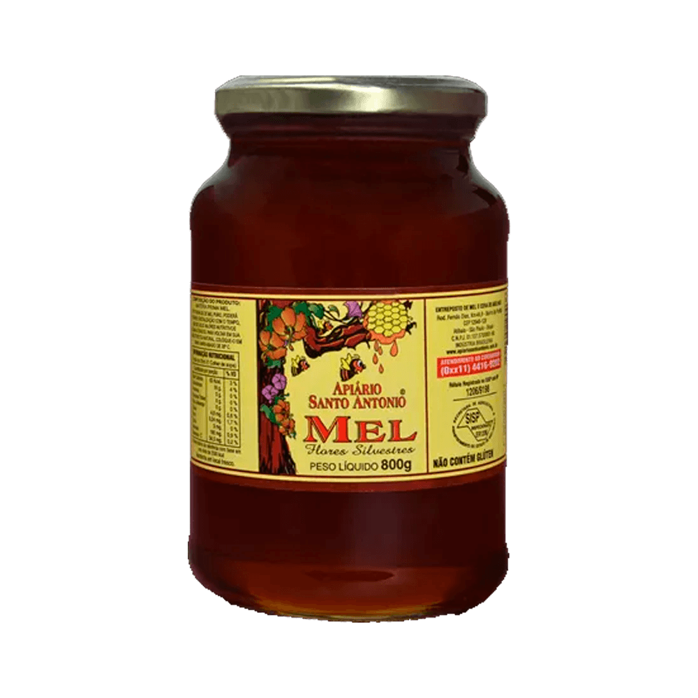 Mel Flores Silvestres 800g Apiário Santo Antonio
