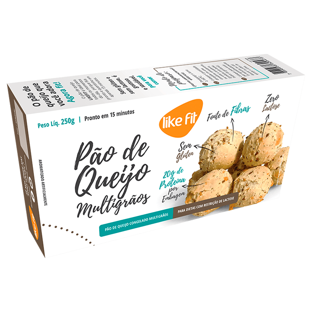 Pão de Queijo Multigrãos 250g Like Fit