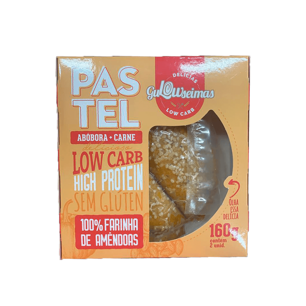 Pastel Low Carb Abóbora e Carne 160g Gulowseimas