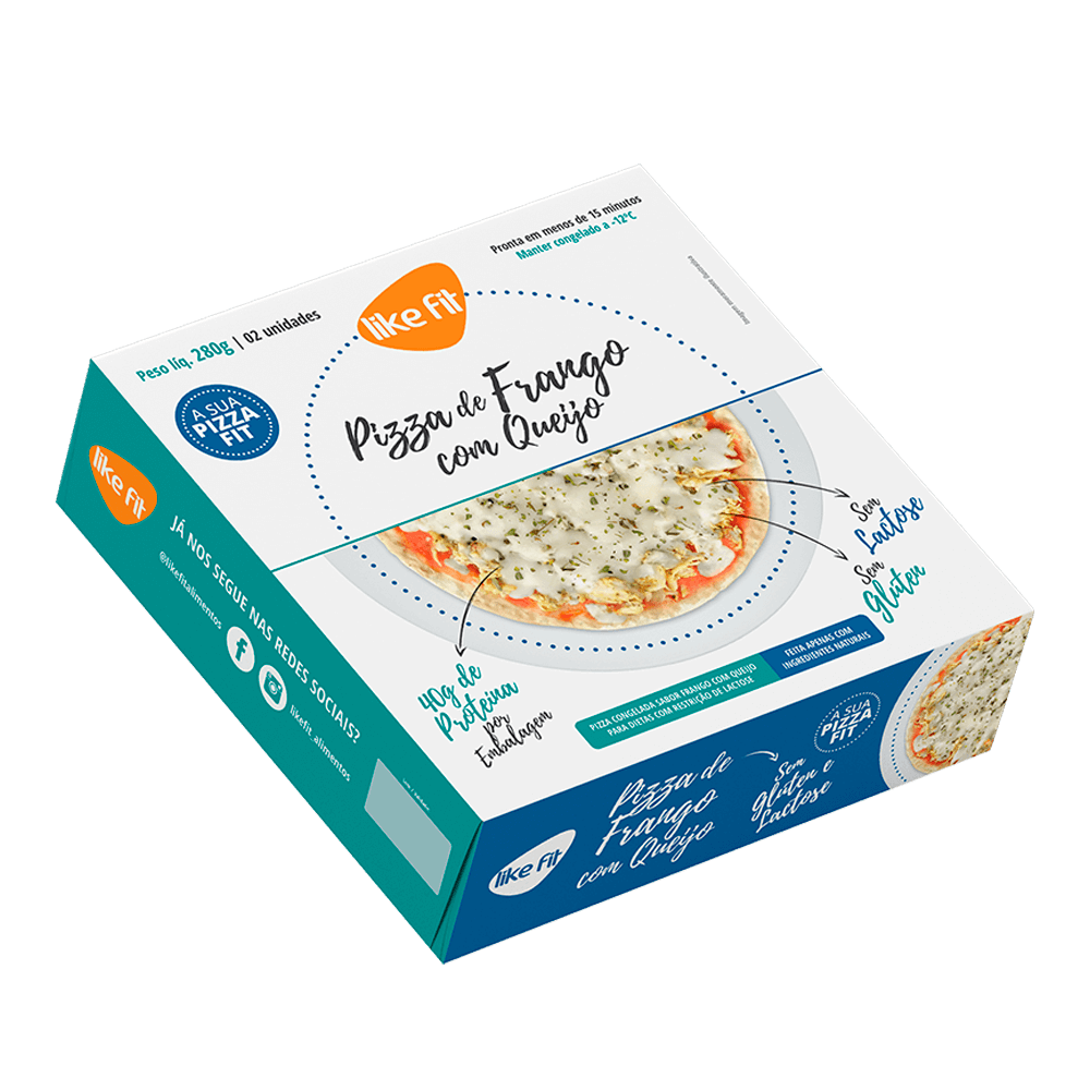 Pizza de Frango com Queijo 290g Like Fit