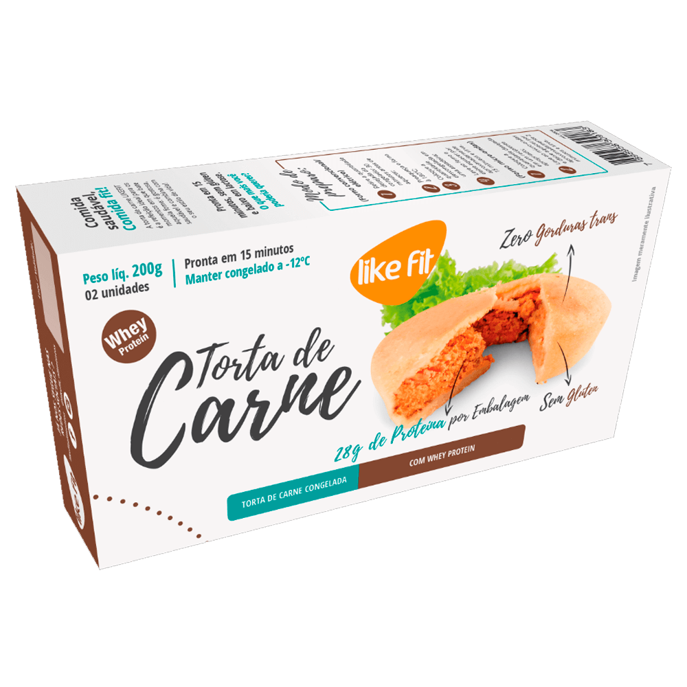 Torta de Carne com Whey Protein 200g Like Fit