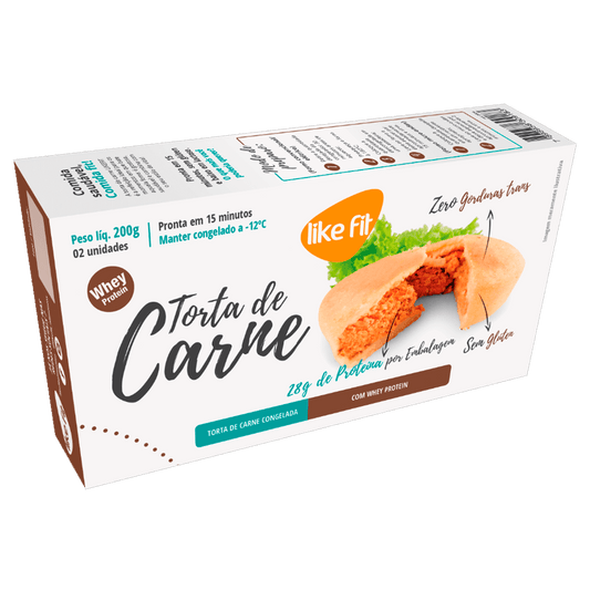 Torta de Carne com Whey Protein 200g Like Fit