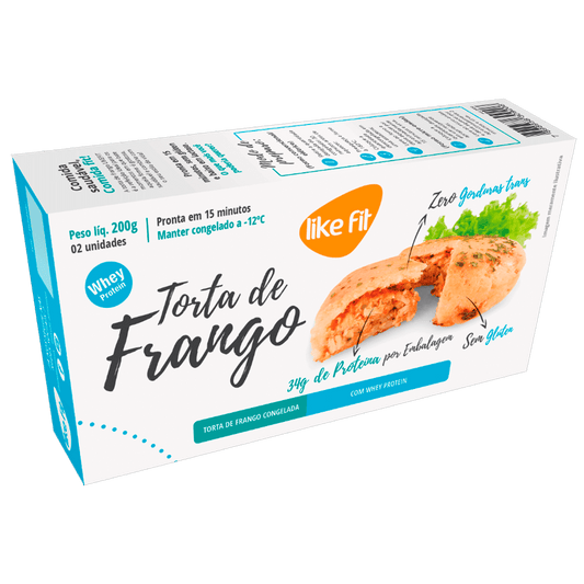 Torta de Frango com Whey Protein 200g Like Fit