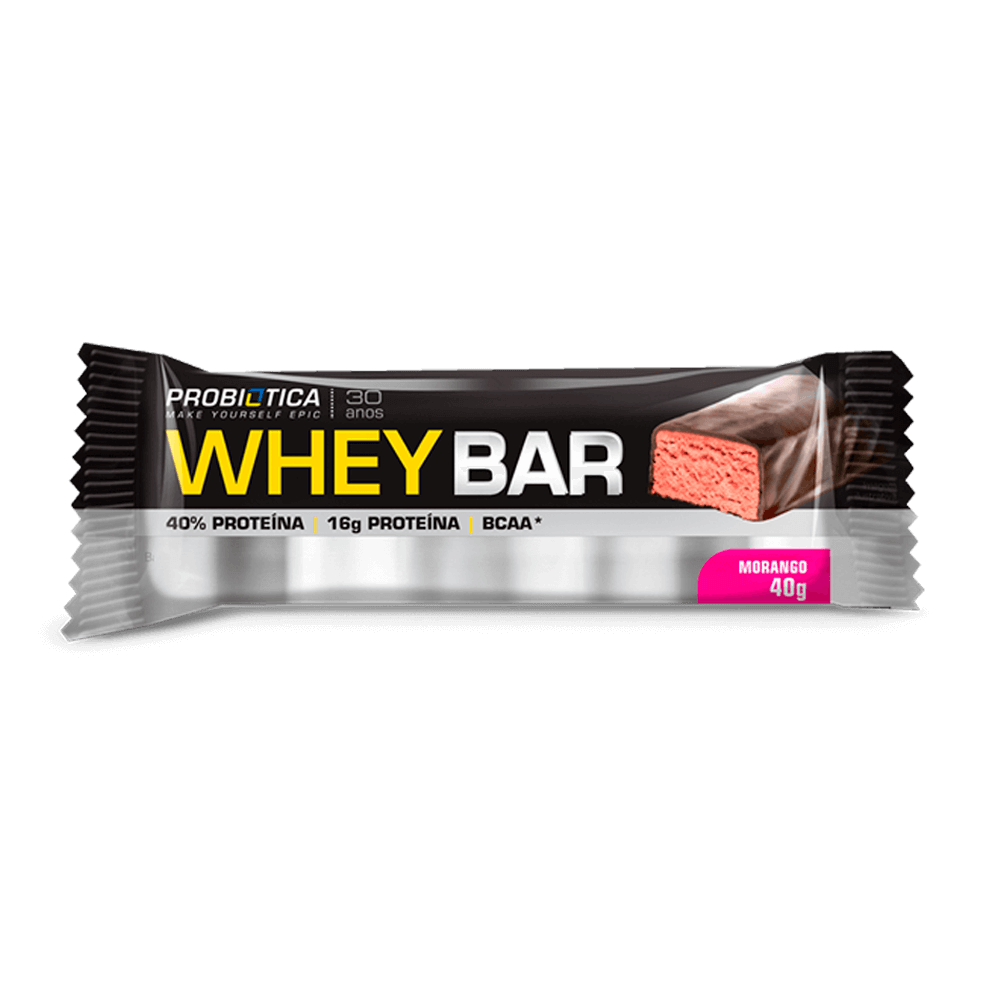 Whey Bar Amendoim 40g Probiótica
